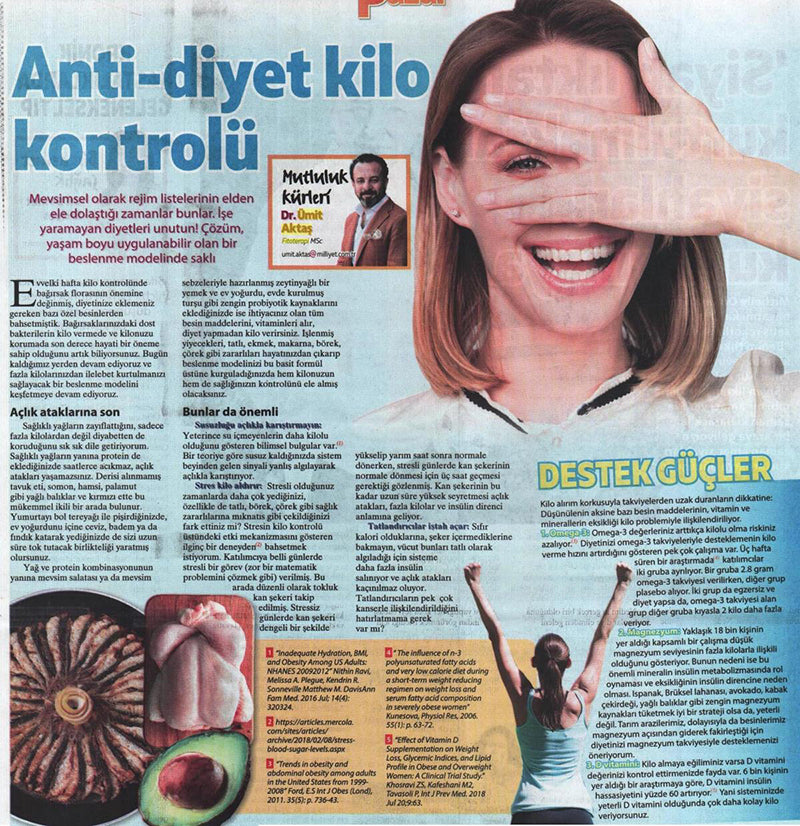 Anti-Diyet Kilo Kontrolü / Milliyet