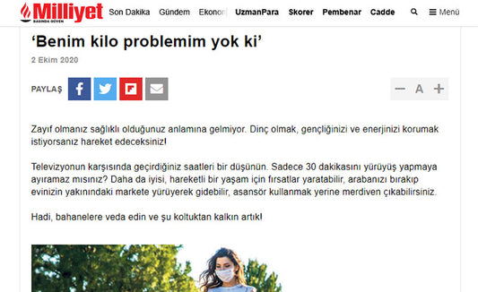 Benim Kilo Problemim Yok ki / Milliyet.com.tr