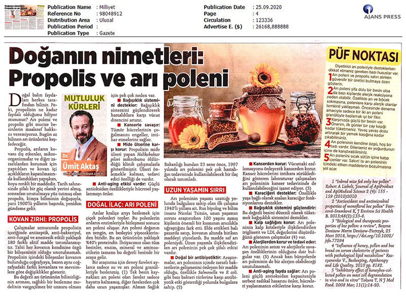 Doğanın Nimetleri: Propolis ve Arı Poleni / Milliyet