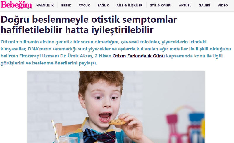 Doğru Beslenmeyle Otistik Semptomlar Hafifletilebilir Hatta İyileştirilebilir / Sabah.com.tr