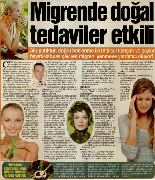 Dr. Ümit Aktaş, migrende doğal tedavileri anlattı.