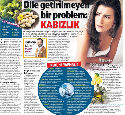 Kabızlık İçin Öneriler / Milliyet Pazar