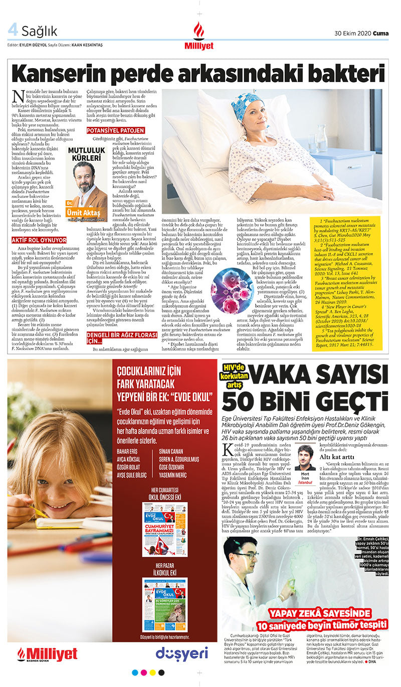 Kanserin Arkasındaki Bakteri / Milliyet