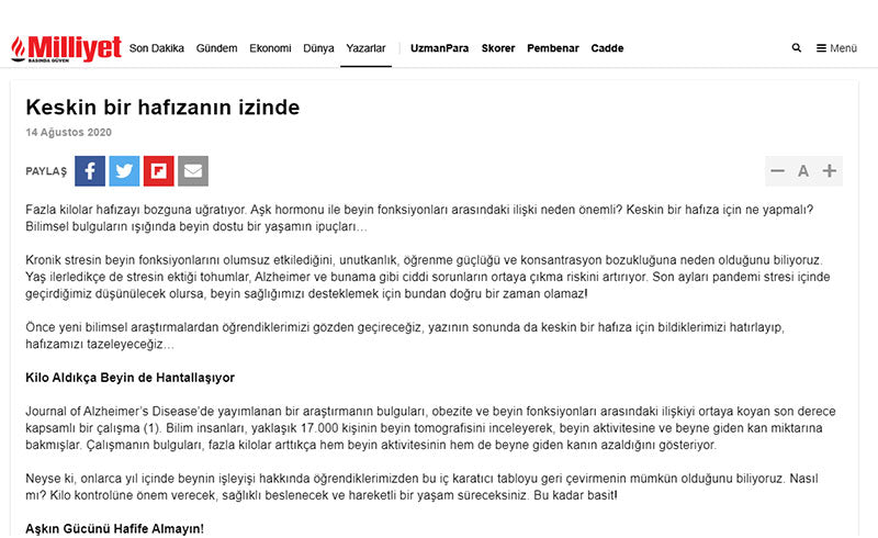 Keskin Bir Hafızanın İzinde / Milliyet.com.tr