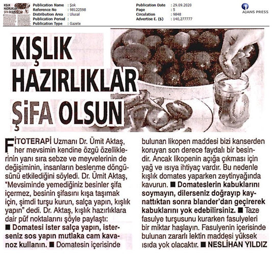 Kışlık Hazırlıklar Şifa Olsun / Şok Gazetesi