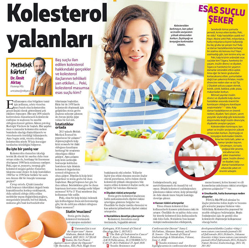 Kolestrol Yalanları – 1.Kısım / Milliyet Pazar