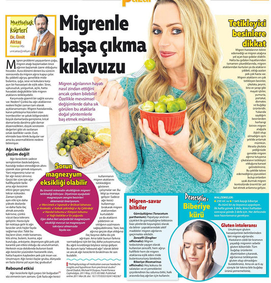 Migrenle Başa Çıkma Kılavuzu / Milliyet Pazar