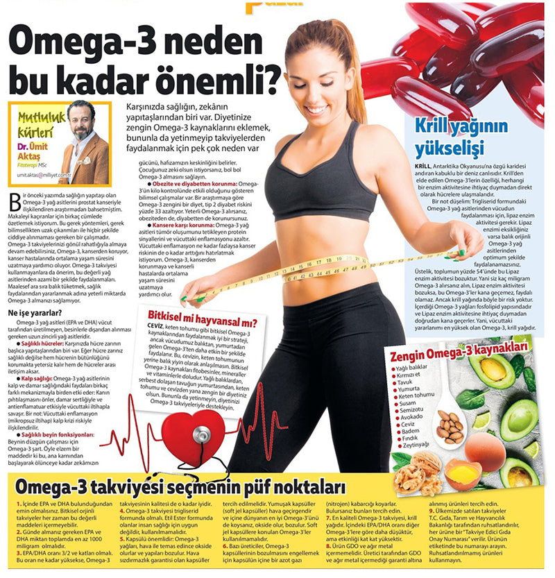 Omega-3 Neden Bu Kadar Önemli? / Milliyet Pazar