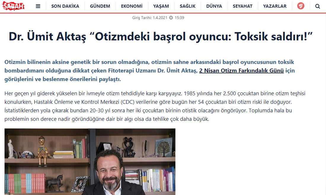 Otizmdeki Başrol Oyuncu: Toksik Saldırı / Sabah.com.tr