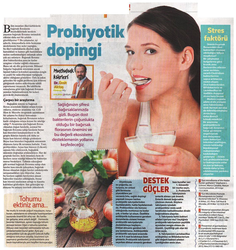 Probiyotik Dopingi ile Sağlıklı Yaşam / Milliyet