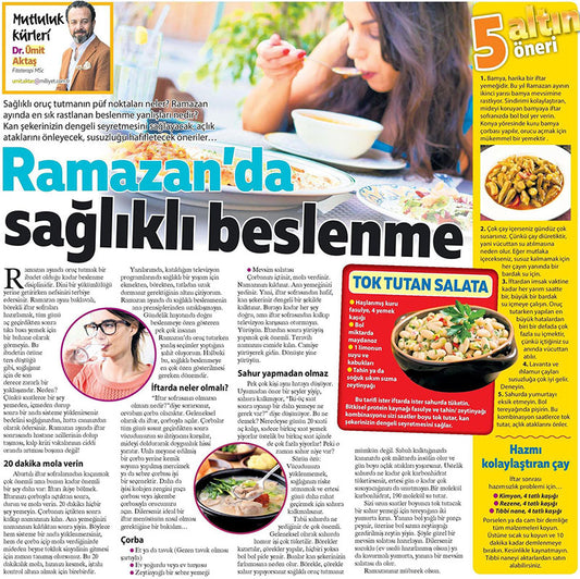 Ramazan’da Sağlıklı Beslenme / Milliyet Pazar