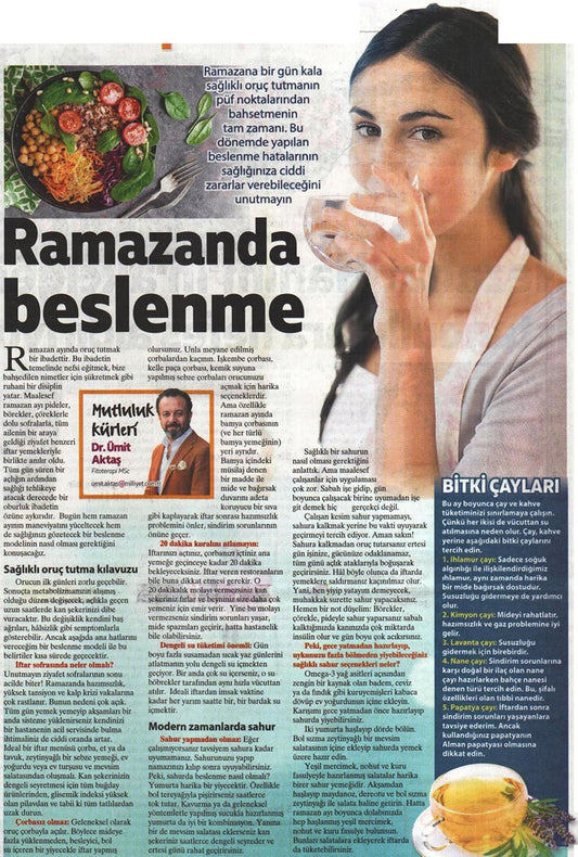 Ramazanda Sağlıklı Beslenme / Milliyet