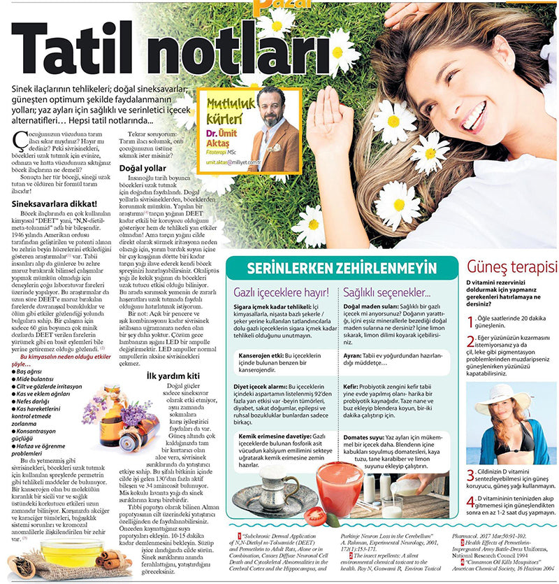 Sağlık Tatil Notları / Milliyet Pazar