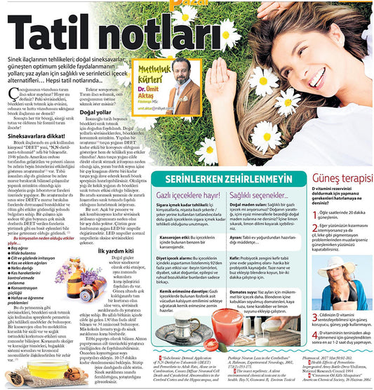 Sağlık Tatil Notları / Milliyet Pazar