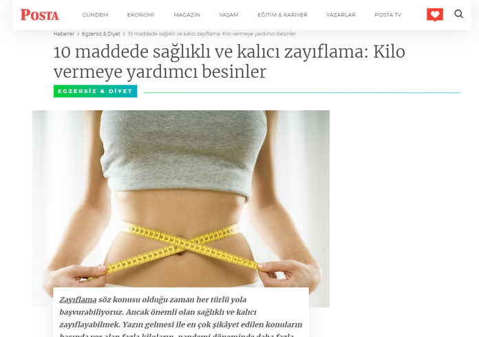 10 Maddede Sağlıklı ve Kalıcı Zayıflama: Kilo Vermeye Yardımcı Besinler / Posta.com.tr