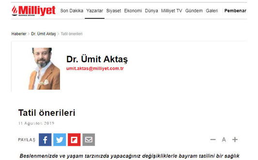 Şifalı Tatil Önerileri / Milliyet.com.tr