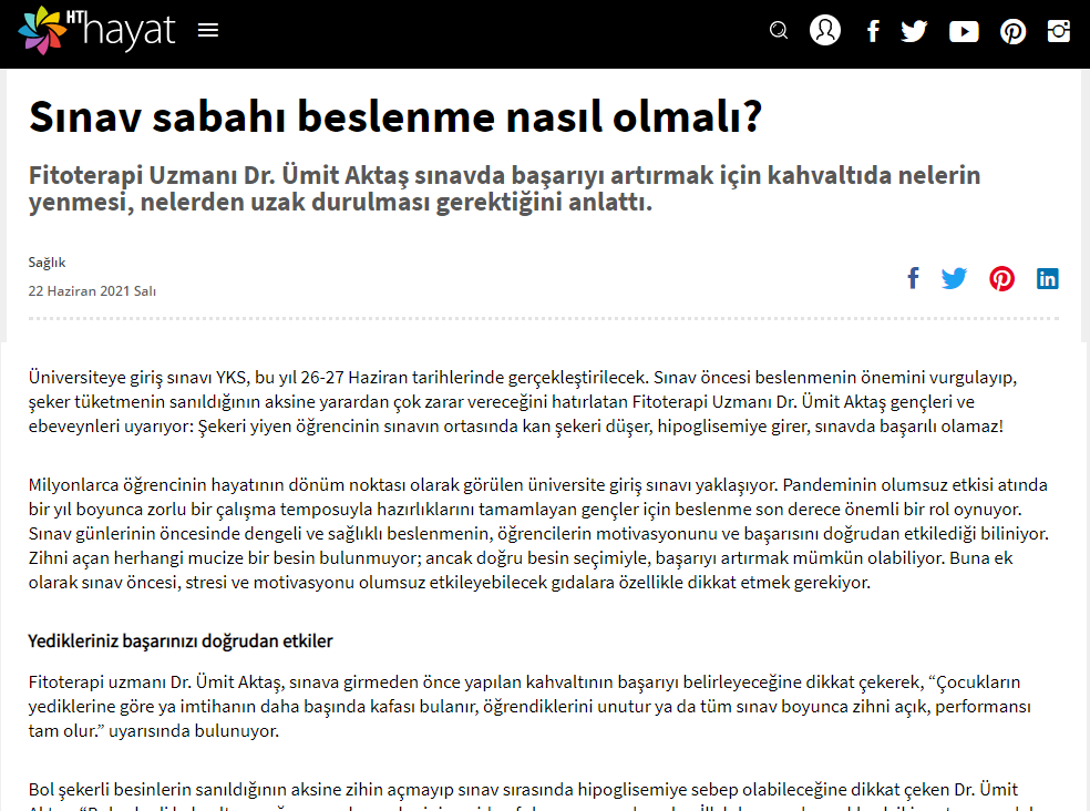 Sınav Sabahı Beslenme Nasıl Olmalı? / Hayat