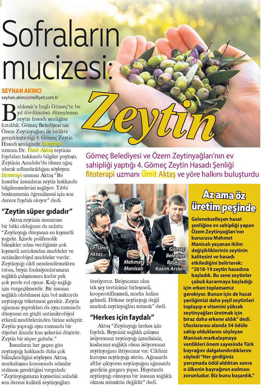 Sofraların Mucizesi: Zeytin / Milliyet Pazar