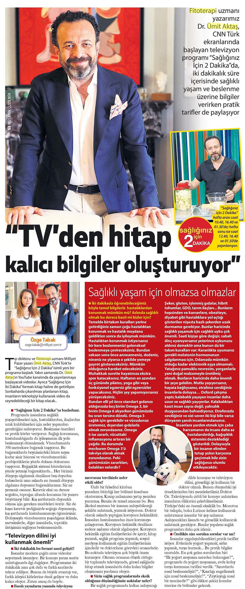 TV’den Hitap Kalıcı Bilgiler Oluşturuyor / Milliyet