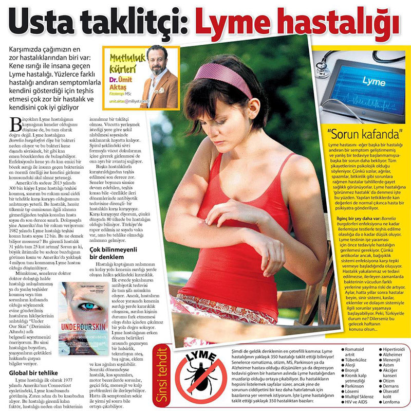 Usta Taklitçi: Lyme Hastalığı / Milliyet Pazar