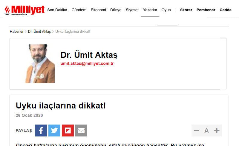 Uyku İlaçları Alzhemier Riskini Artırıyor! / Milliyet.com.tr