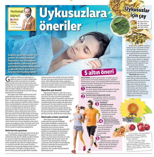 Uykusuzlara Öneriler / Milliyet Pazar