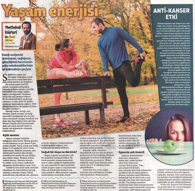 Yaşam Enerjisi / Milliyet Pazar