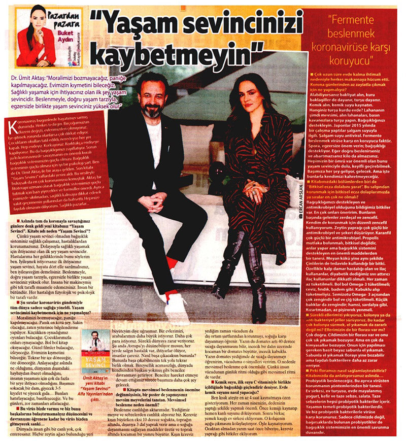 Yaşam Sevincinizi Kaybetmeyin / Milliyet