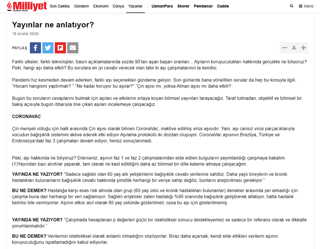 Yayınlar ne anlatıyor? / Milliyet.com.tr