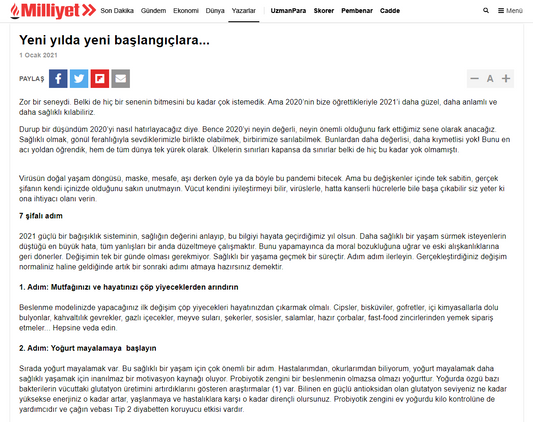 Yeni yılda yeni başlangıçlara / Milliyet.com.tr