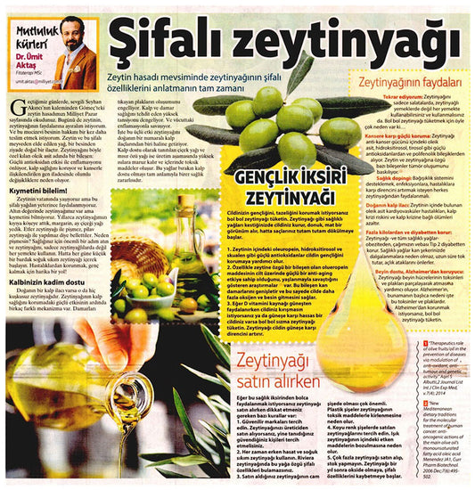 Zeytin ve Zeytinyağının Sağlığımıza Faydaları / Milliyet